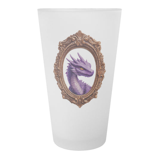 Purple Dragon Frosted Pint Glass