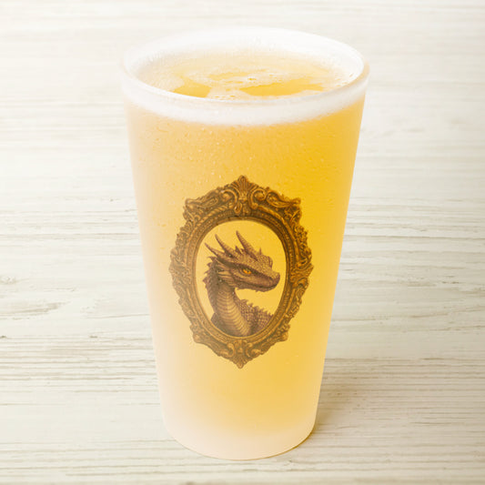 Purple Dragon Frosted Pint Glass