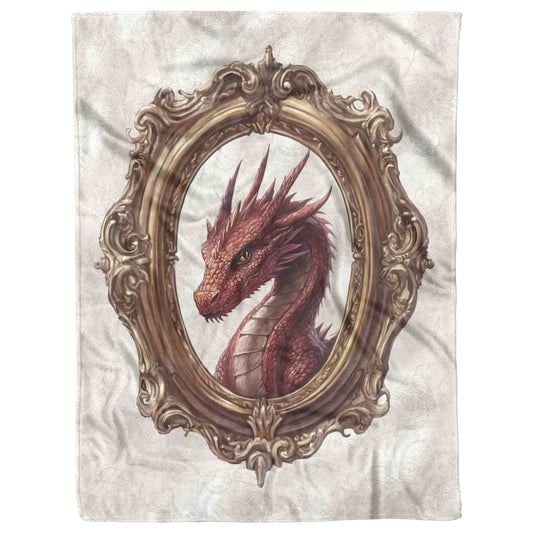 Red Dragon Fleece Blanket