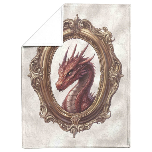 Red Dragon Fleece Blanket
