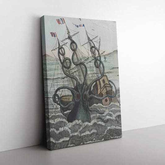 The Mighty Kraken Canvas Print