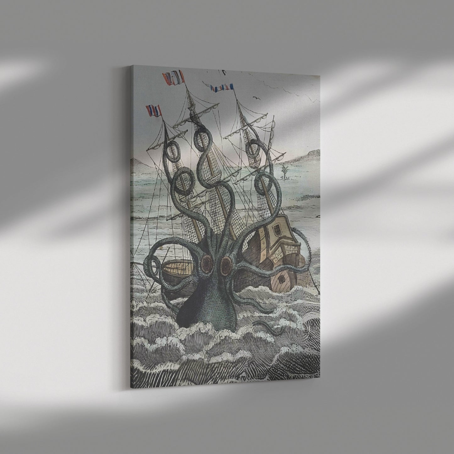 The Mighty Kraken Canvas Print