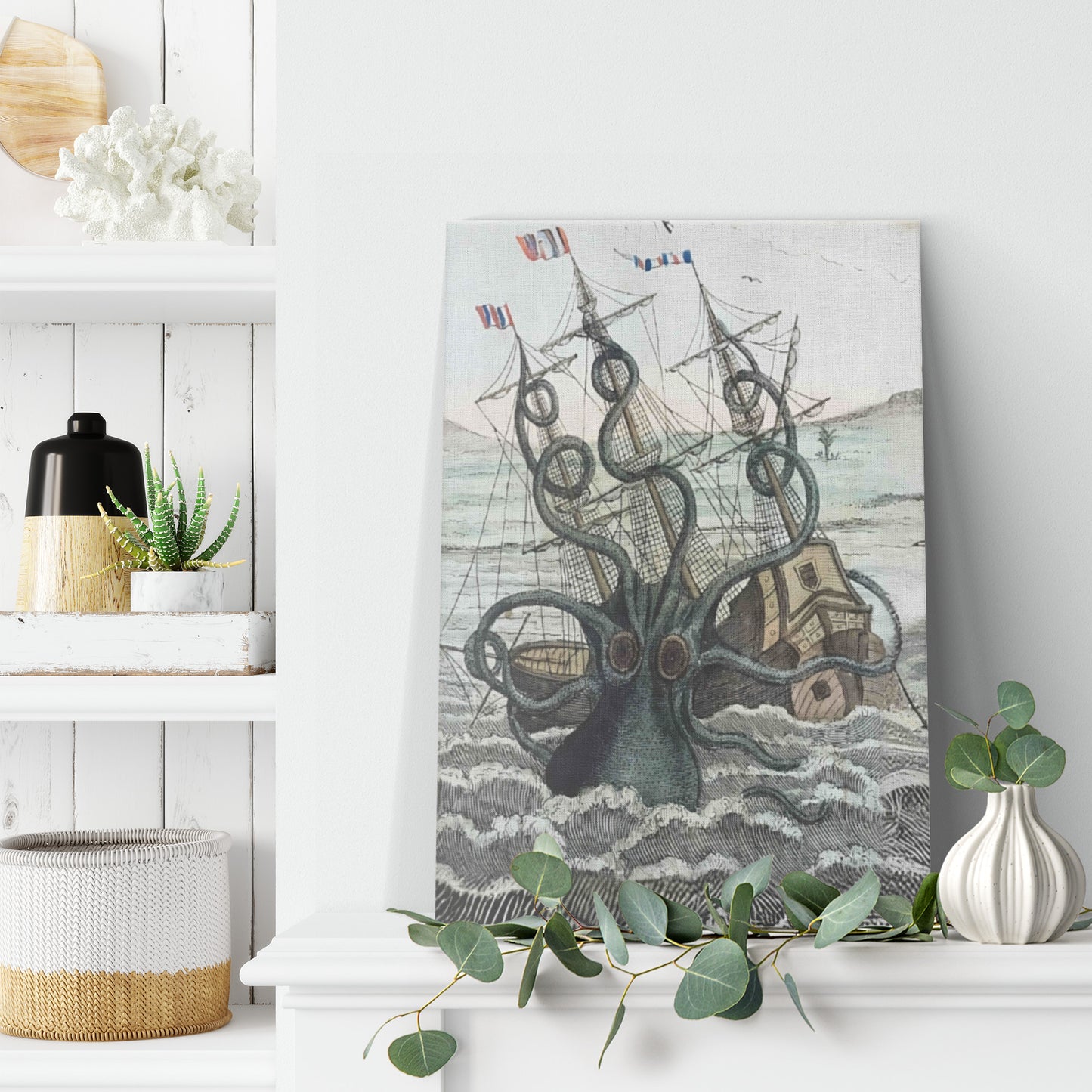 The Mighty Kraken Canvas Print