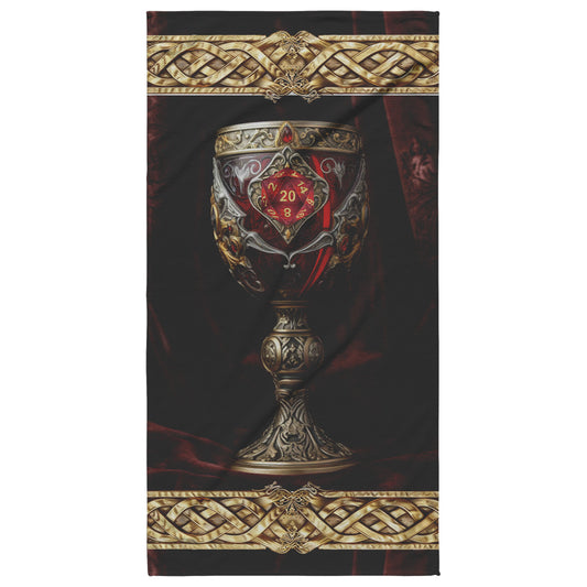 Ruby Goblet D20 Beach Towel