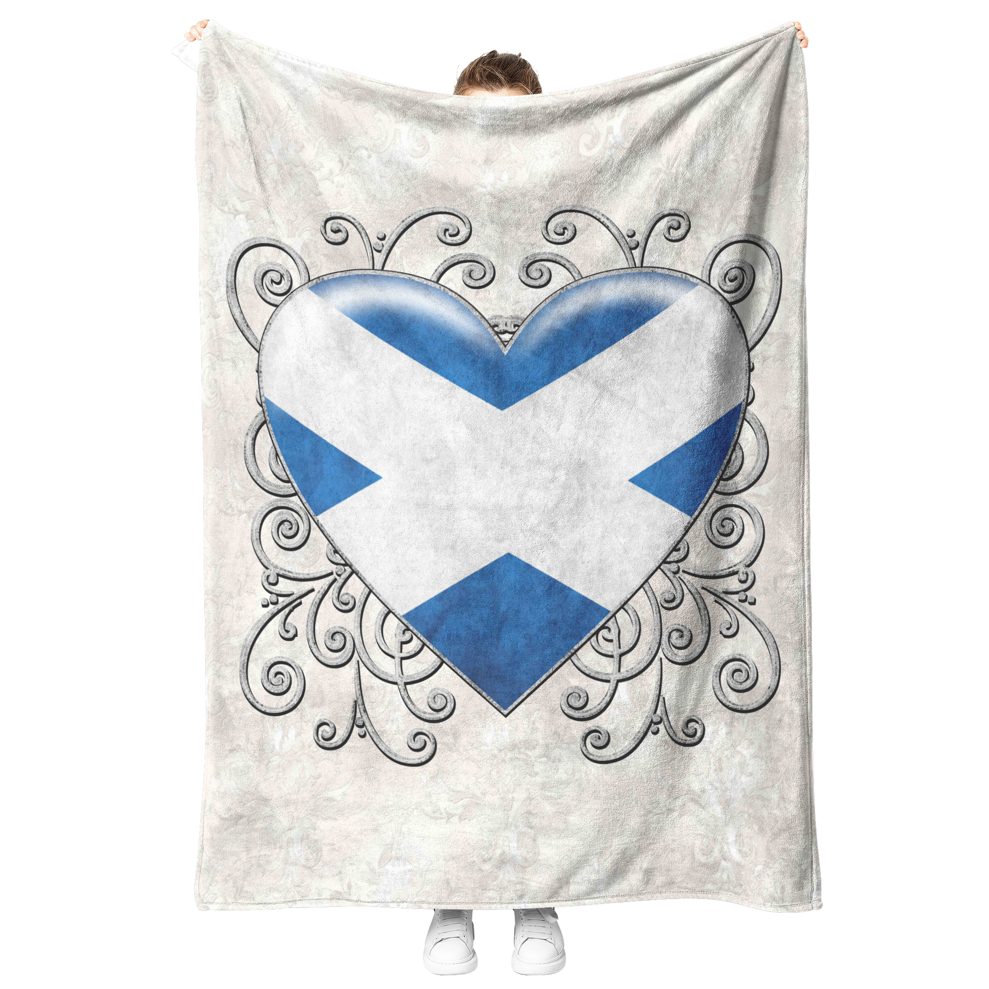 Scottish_Heart_Flag_Fleece_Blanket_V_Blanket_Model_Mockup.png