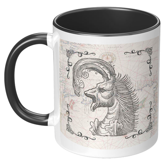 Sea Monster Accent Mug - Big Mouth