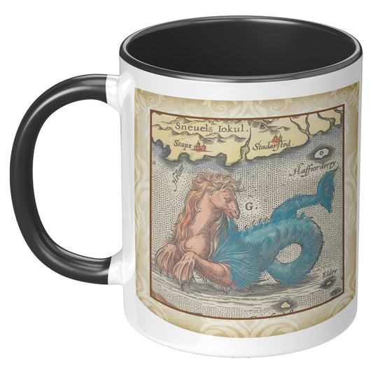Sea Monster Accent Mug - Hippocampus Color