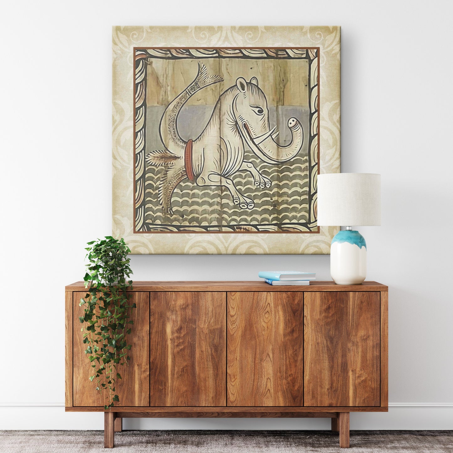 Sea Monster Canvas Print - Elefantish