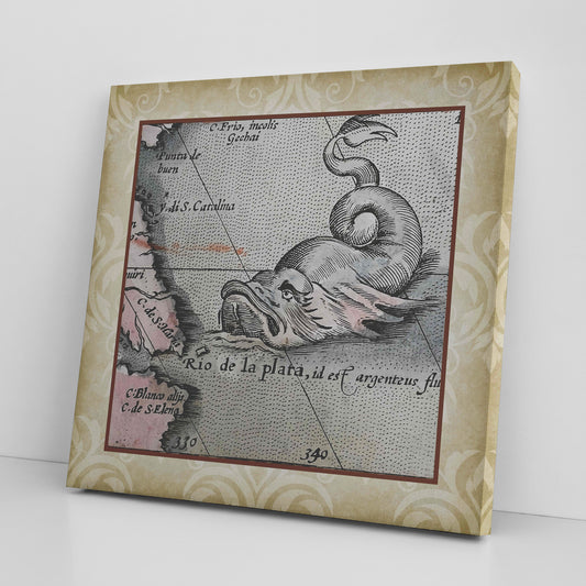 Sea Monster Canvas Print - Mr Fish