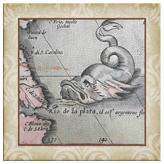 Sea Monster Canvas Print - Mr Fish
