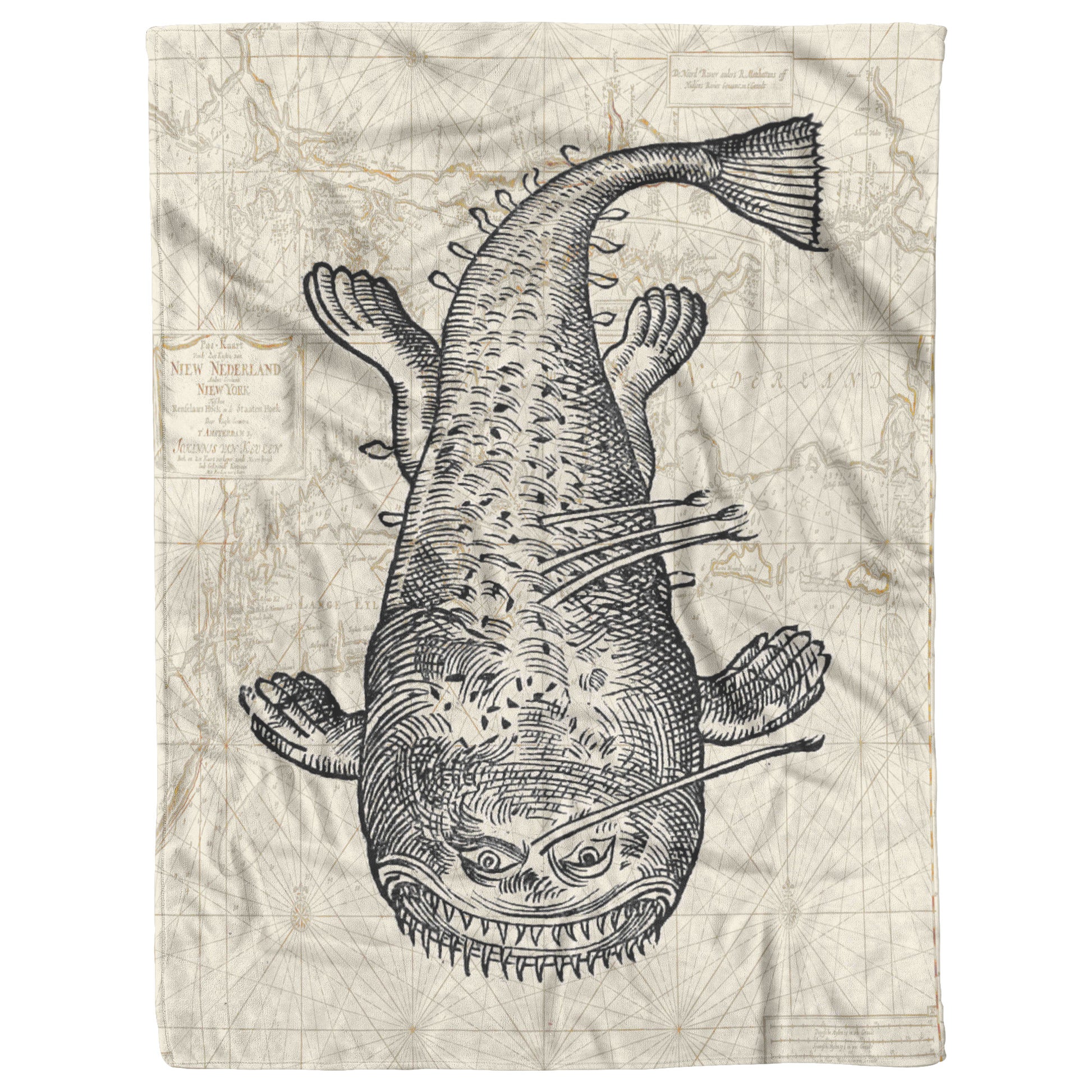 celtic sea monsters Sea Monster Fleece Blanket