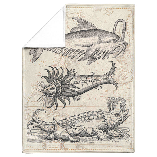 Sea Monster Fleece Blanket - Threesome 2