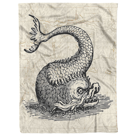 Sea Monster Fleece Blanket - Twist Fish