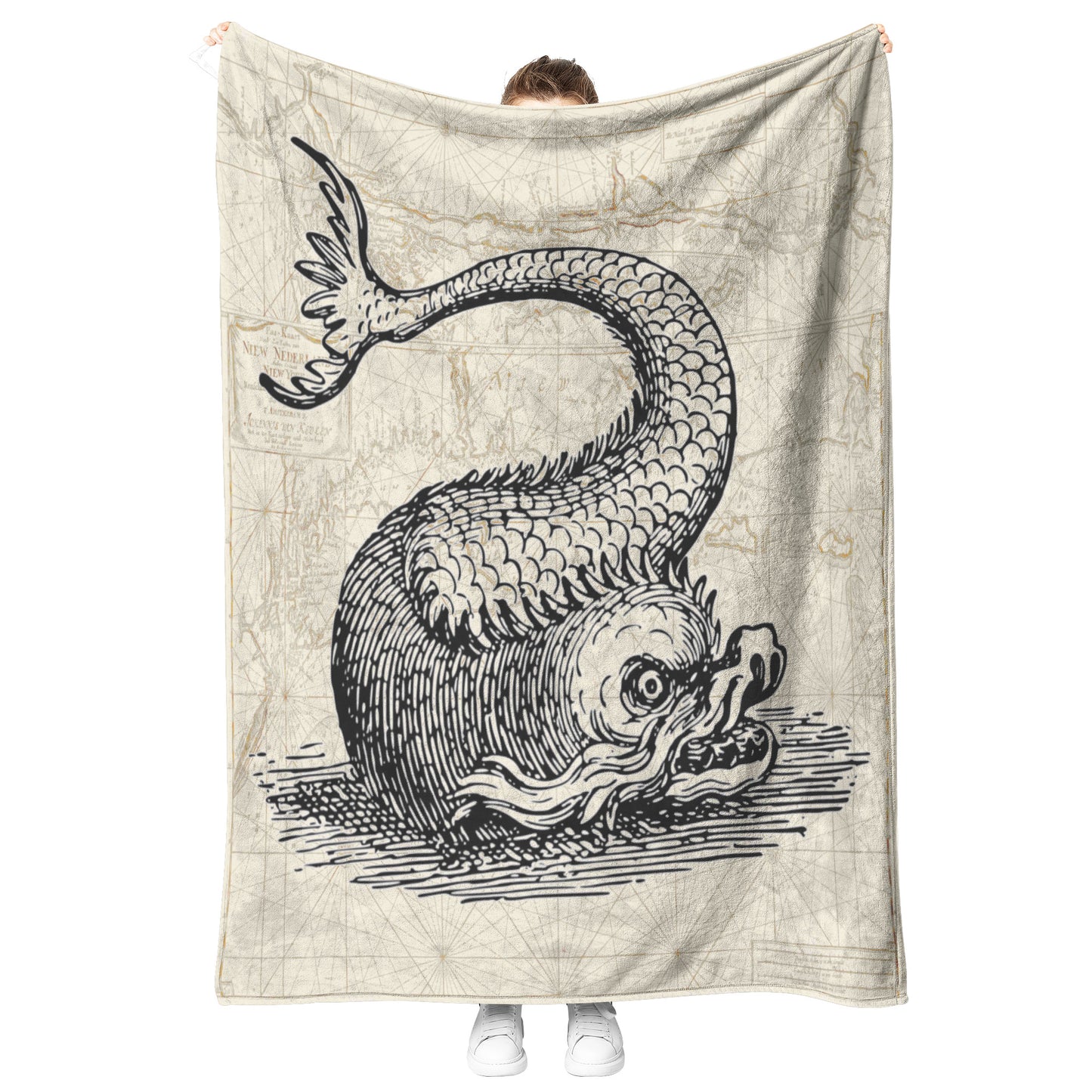 Sea Monster Fleece Blanket - Twist Fish