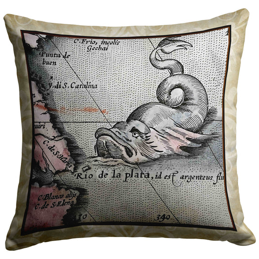 Sea Monster Throw Pillow - Mr Fish