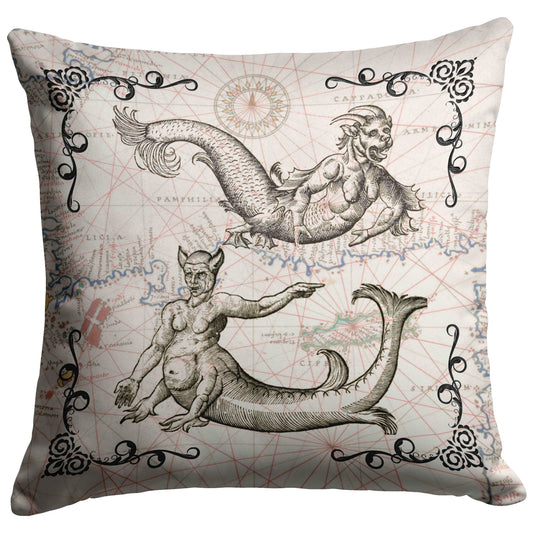 Sea Monster Throw Pillow - Sea Devils