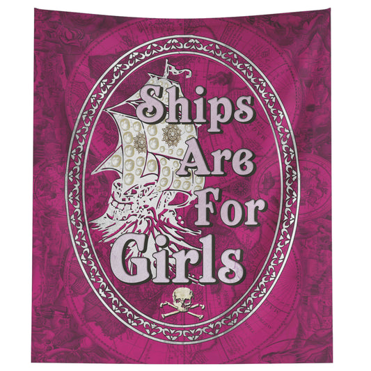 Ships Are For Girls Wall Hanging