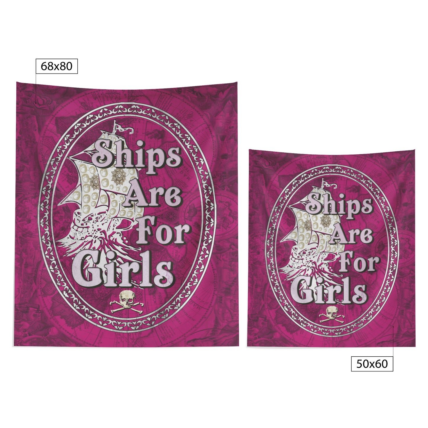 Ships Are For Girls Wall Hanging