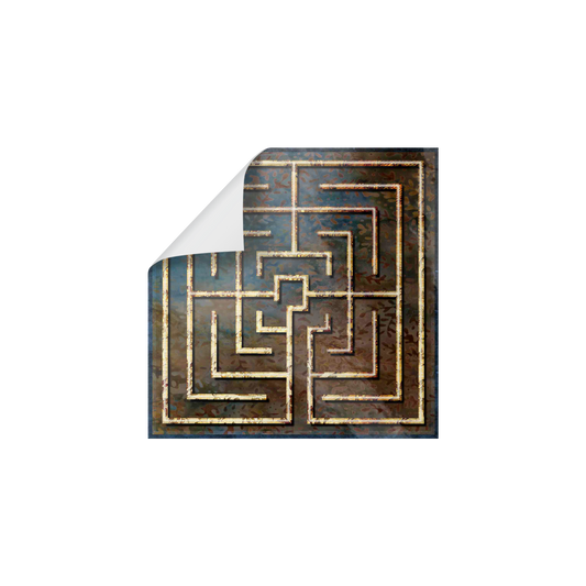 Square_Labyrinth_Sticker_WhiteSquareSticker_Peel_Mockup.png