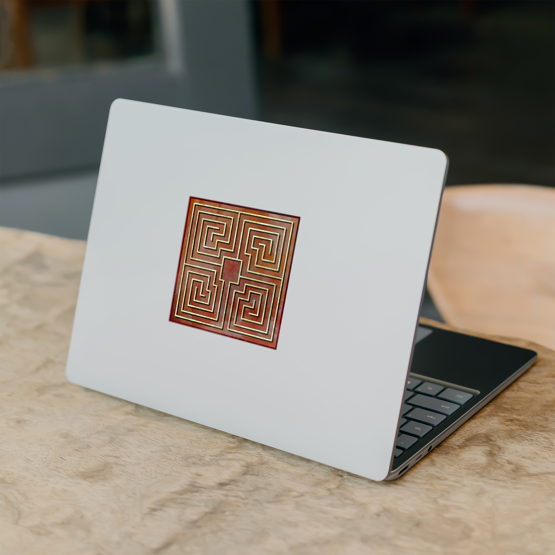 St_Reparatus_Basillica_Labyrinth_Sticke_WhiteSquareSticker_Laptop_Mockup.png