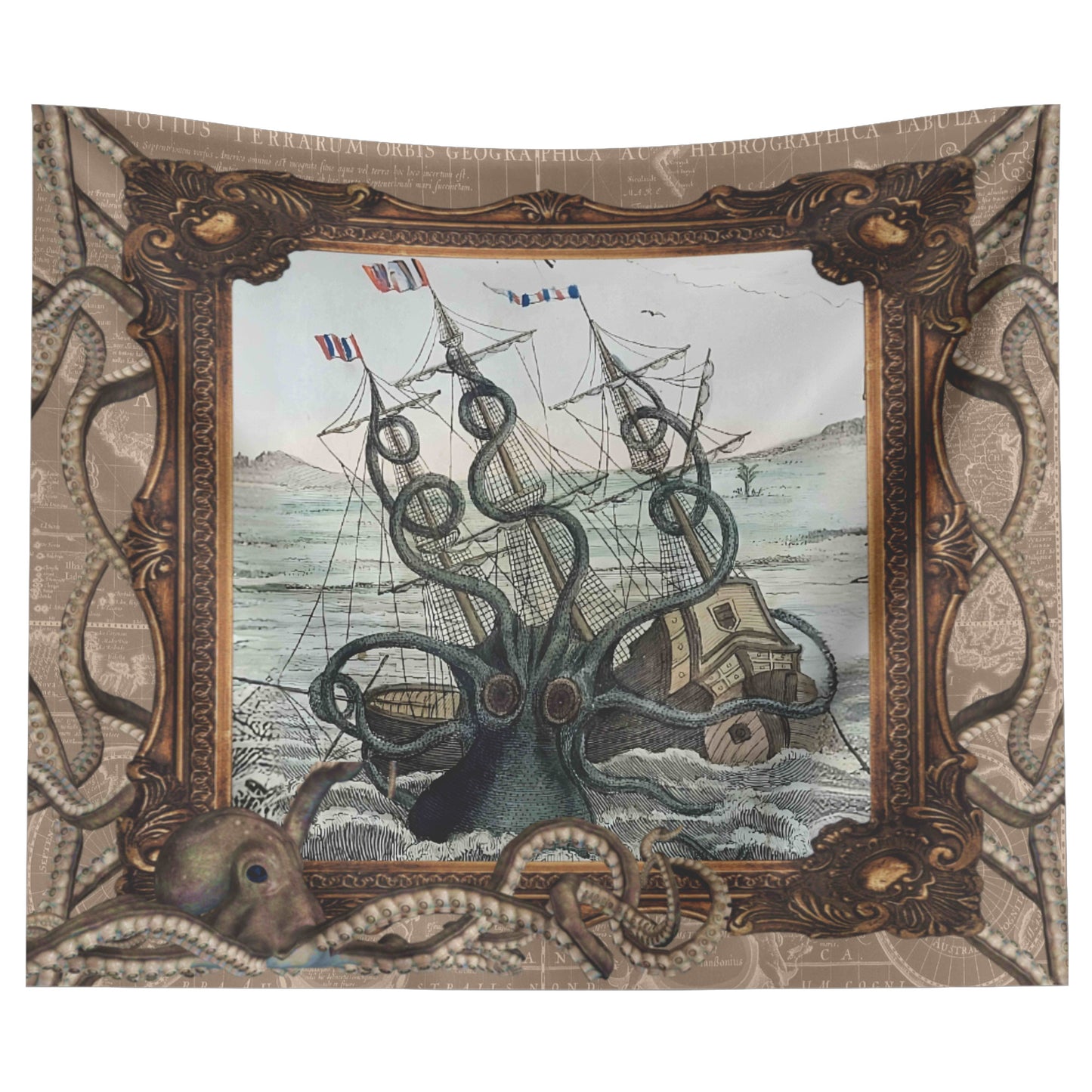 The Mighty Kraken Wall Hanging