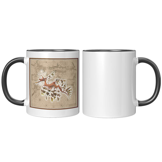 Vintage Nautical Accent Mug - Seadragon