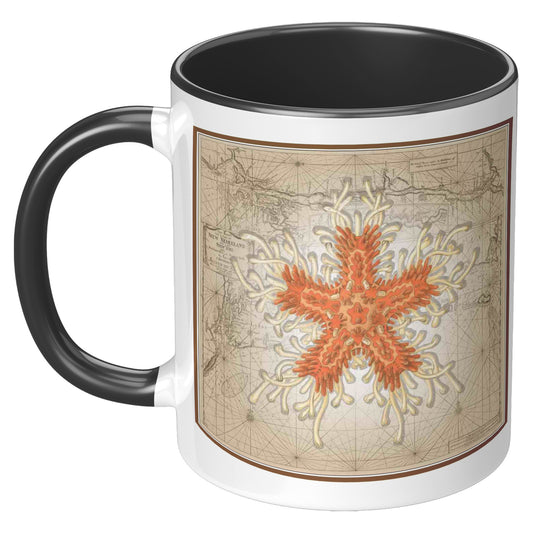 Vintage Nautical Accent Mug - Starfish