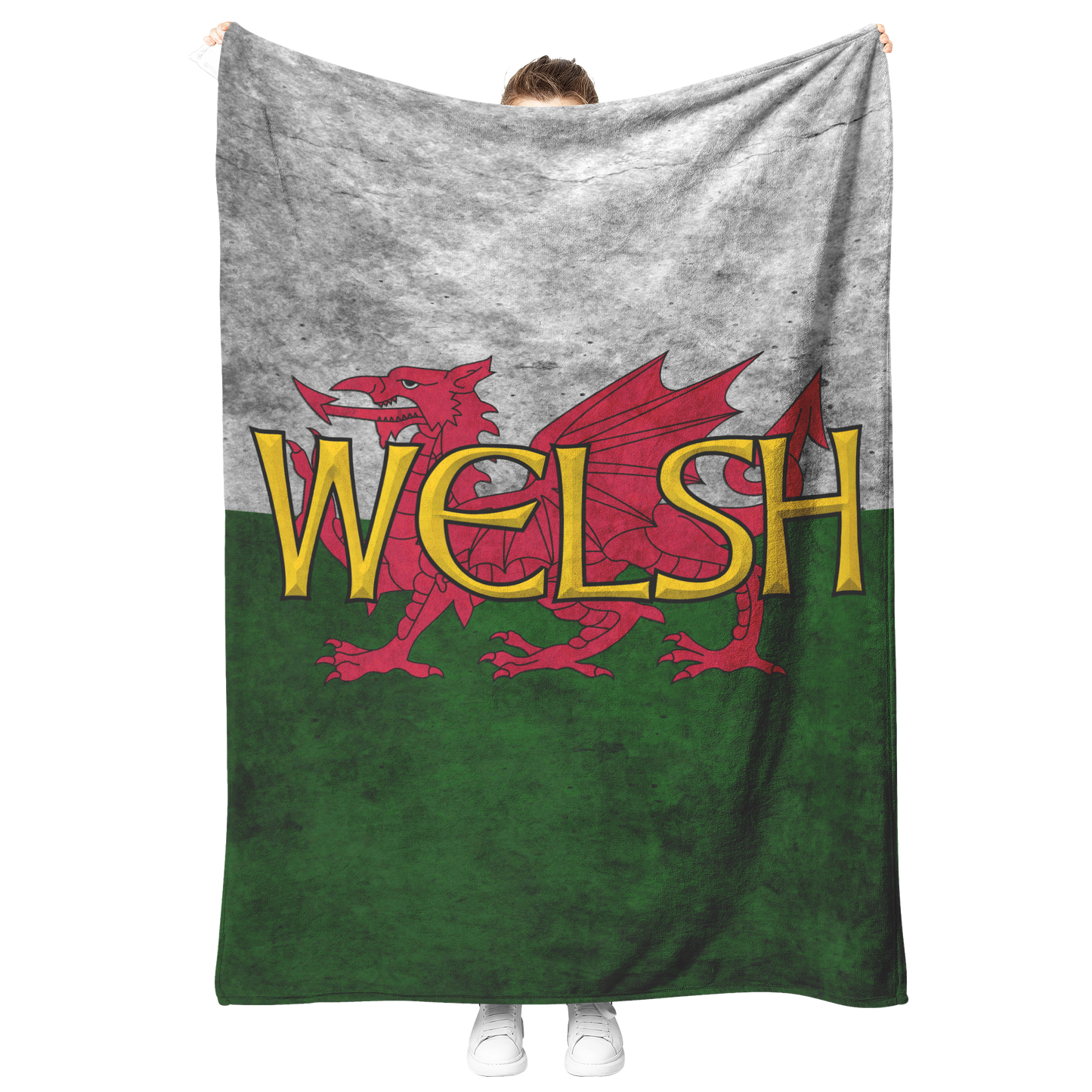 Welsh_Flag_Fleece_Blanket_V_Blanket_Model_Mockup.png