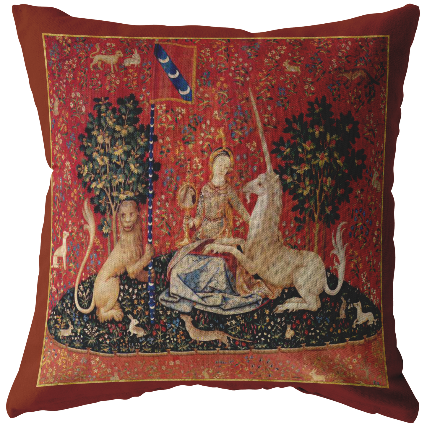 unicorn, tapestry, unicorn tapestry, unicorn tapestries, lady and unicorn, medieval tapestry, unicorn tapestries, medieval, middle ages, renaissance, Cluny Museum, lion, noble lady, maid, mille fleurs, thousand flowers, Flanders