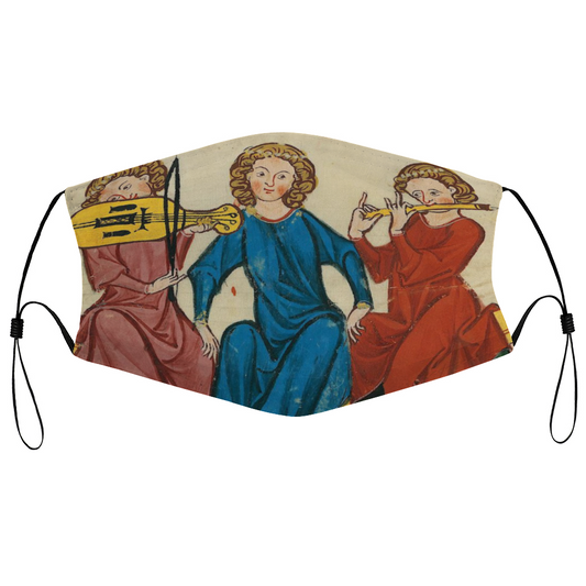 Three Minstrels Medieval Illumination Face Mask