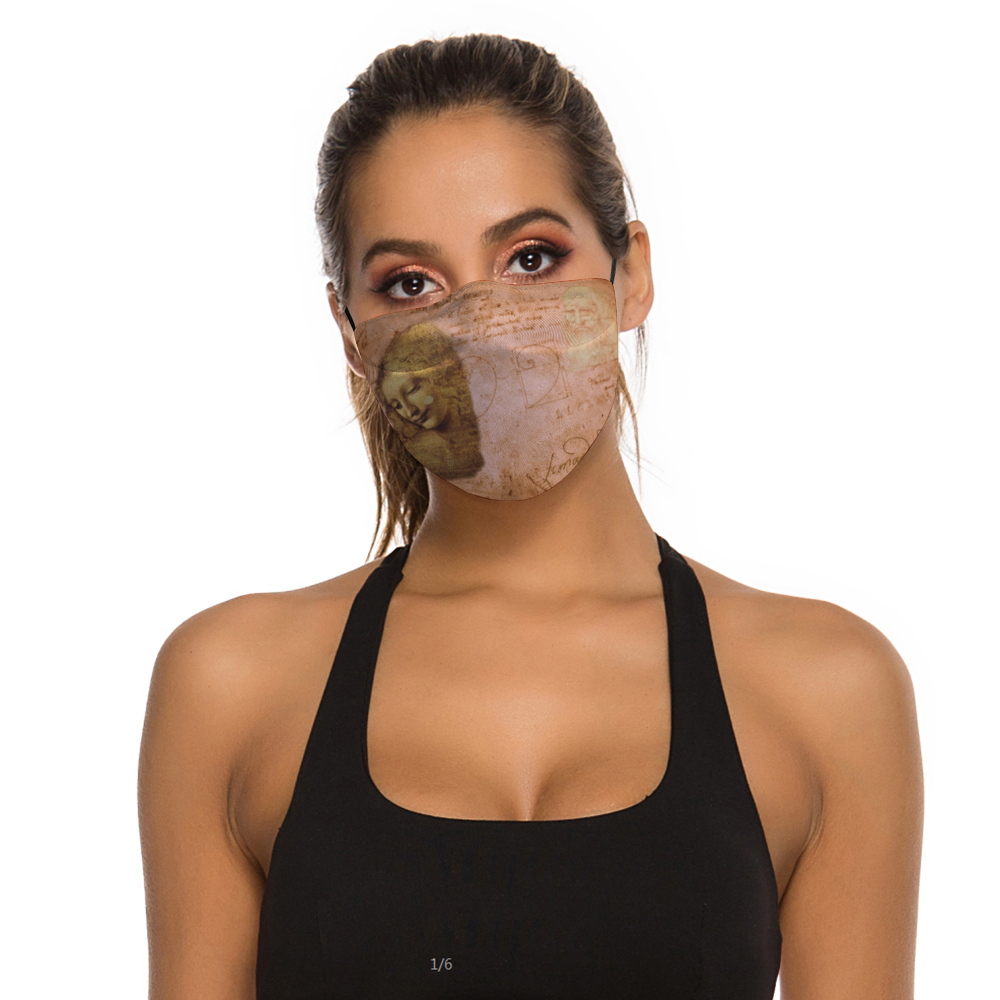 Da Vinci Woman with the Tussled Hair Rose Tint Face Mask