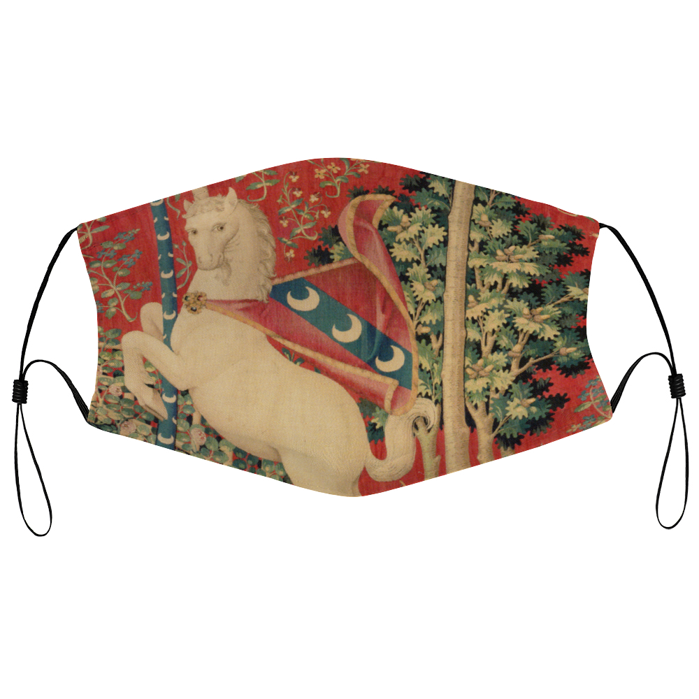 White Unicorn - The Unicorn Tapestries Face Mask