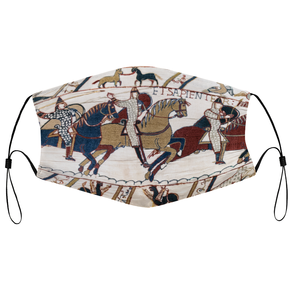 Bayeux Tapestry - 3 Norman Horsemen Face Mask