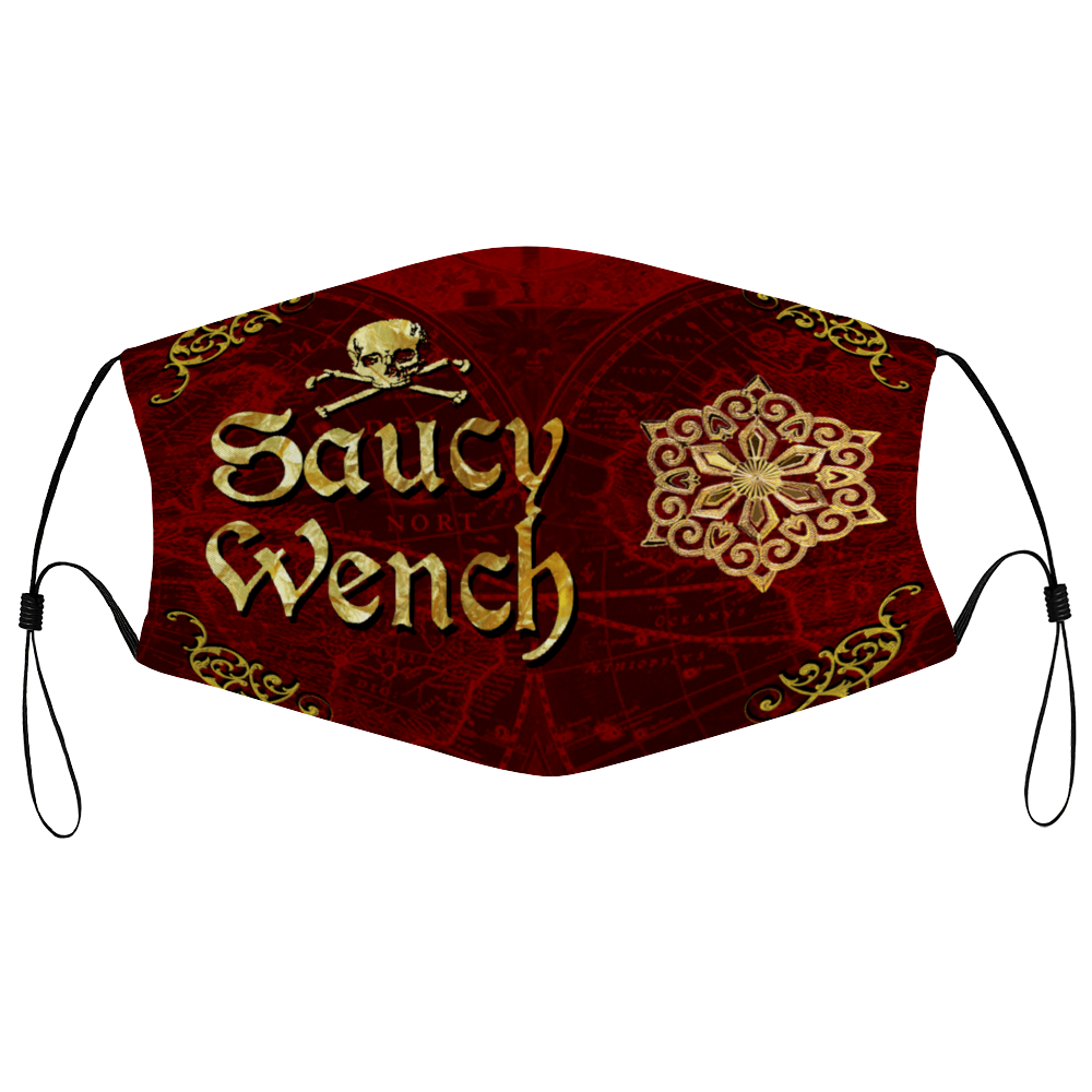 pirate, wench, lass, woman, women, red, burgundy, gold