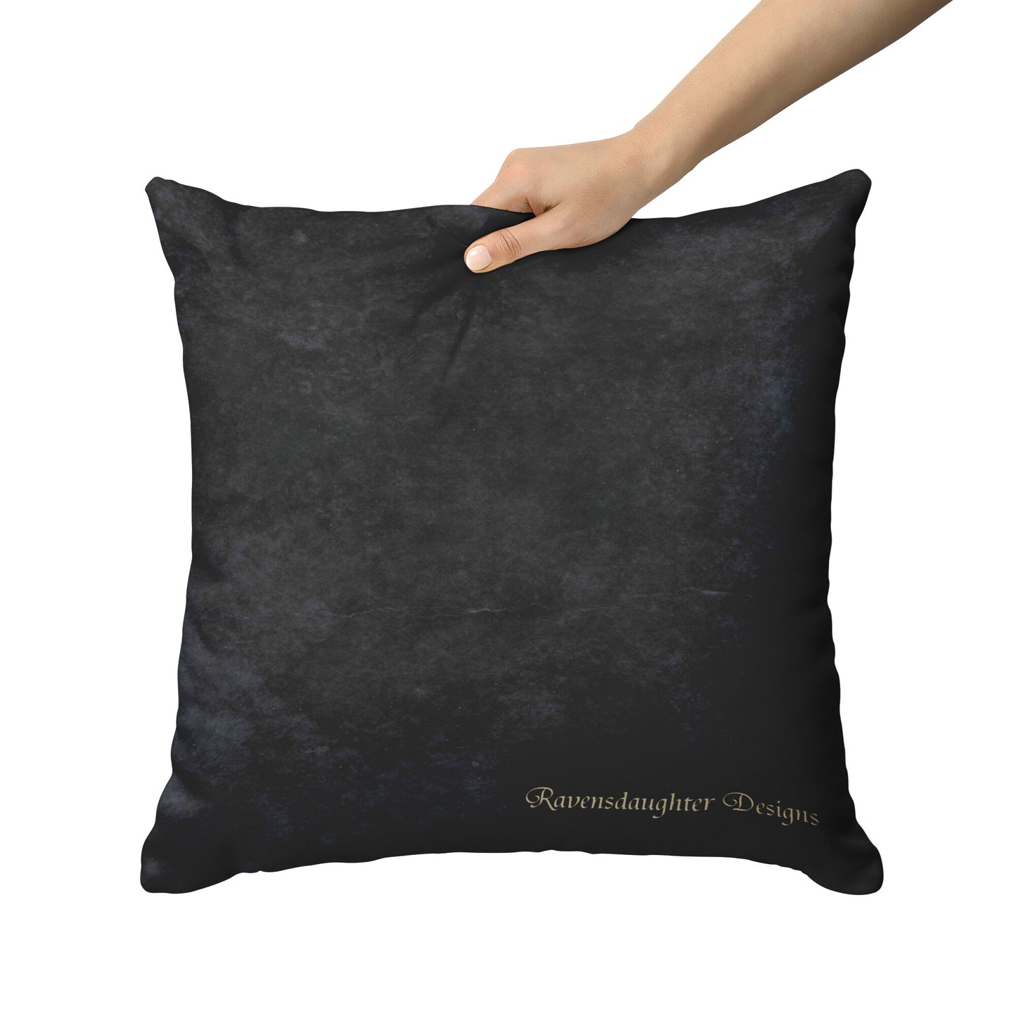 7-Circuit Seed Finger Labyrinth 2-Sided Throw Pillow