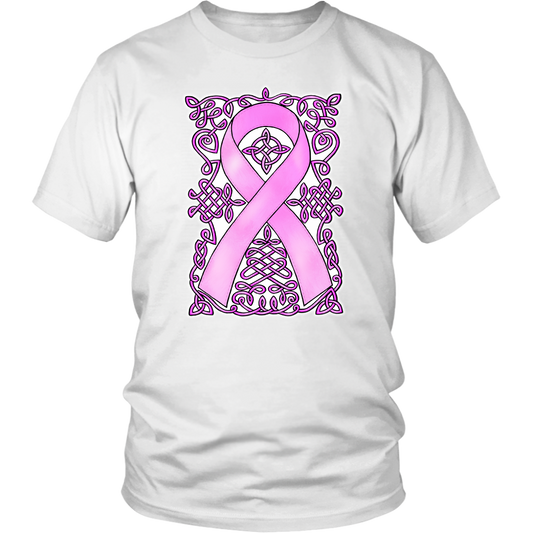 Celtic Art Awareness Ribbon Tee - Pink
