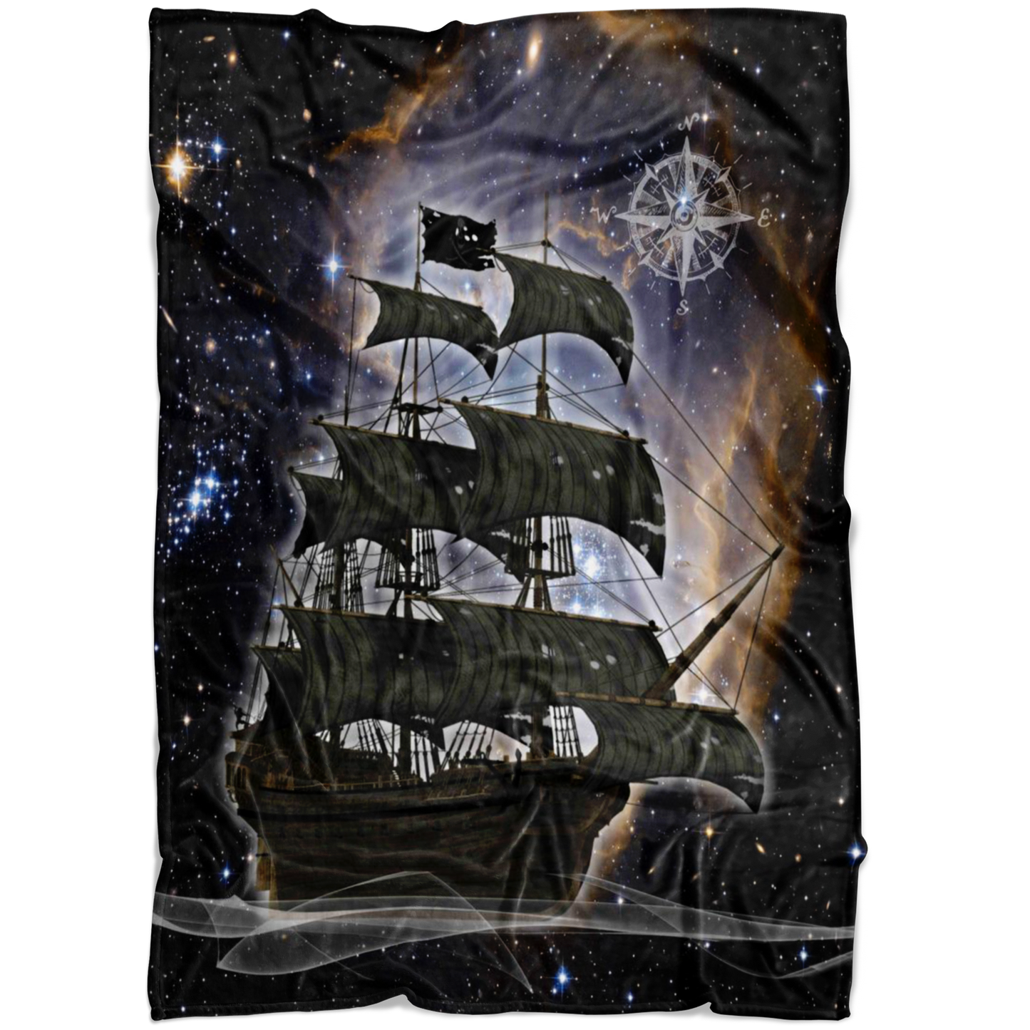 ghost ship, ghost tall ship, pirate ship, pirate art, nebula, pirate tall ship, pirates carribean, pirate star, galaxy, tall ship, compass rose, nautical, pirate captain, pirate wench, pirate scallywag