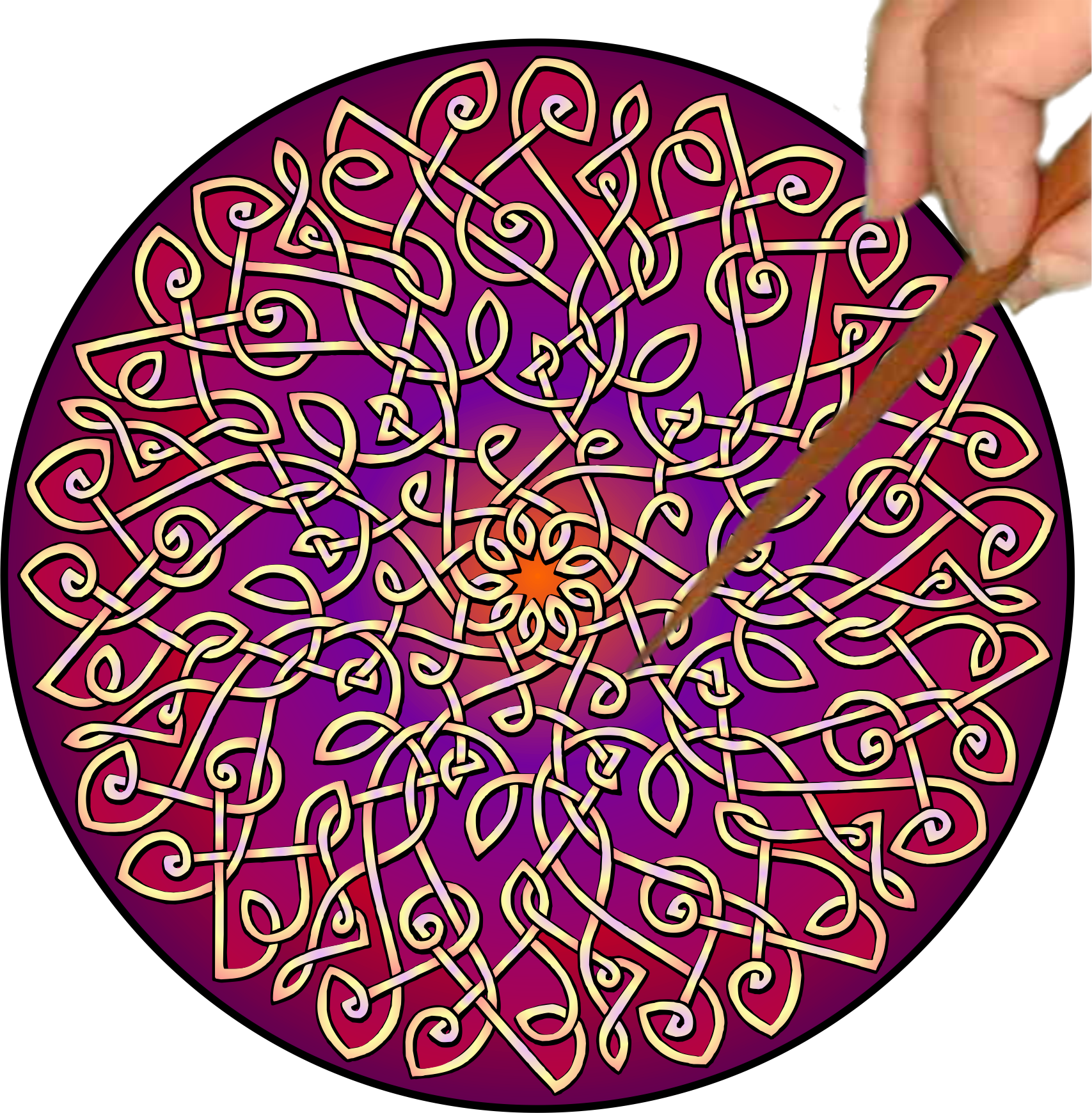 Celtic Burst Mandalynth - Sage - Mindful Tracing Art – Celtic Art Store ...