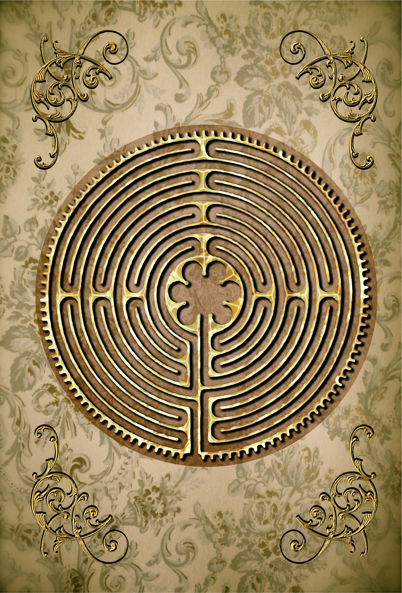 Chartres Cathedral Labyrinth Mindful Tracing Art Journal - Victorian ...
