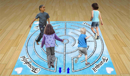Walk-Thru Labyrinth Vinyl Floor Mats