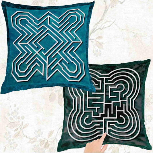 Double Labyrinth Pillowcase - Ely-Commelyn