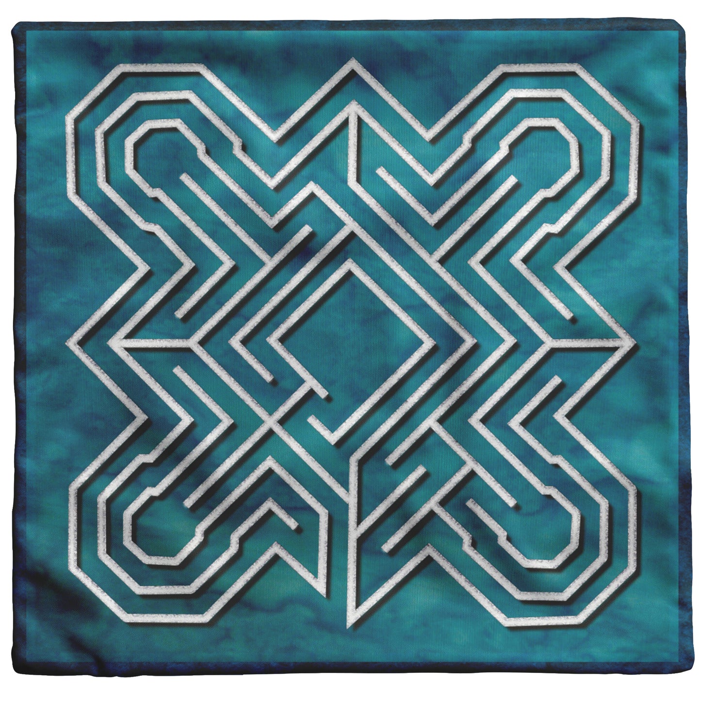Ely Cathedral Finger Labyrinth 2-Sided Throw Pillow