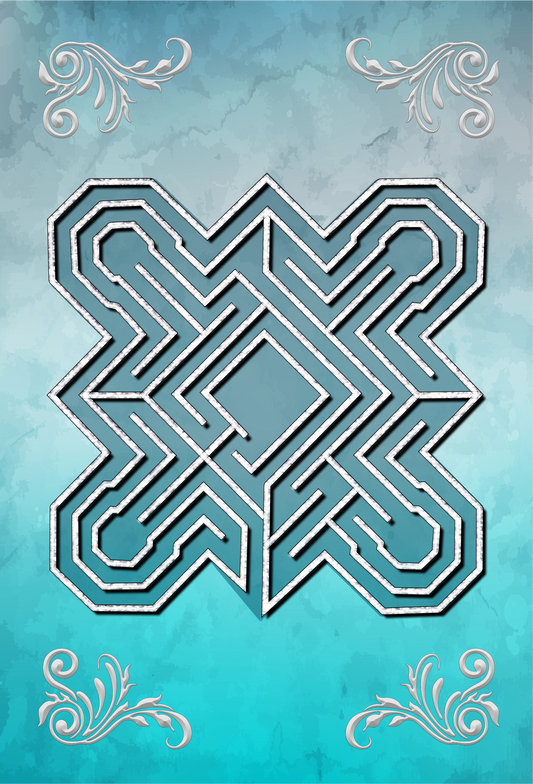 mindful tracing art, labyrinth, finger labyrinth, meditation, mindfulness, therapy, journaling, stress, anxiety, anger, PTSD, ADHD, autism, management