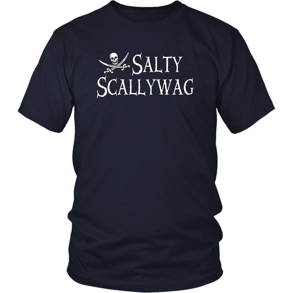 Jolly Roger Salty Scallywag Unisex Pirate T-Shirt