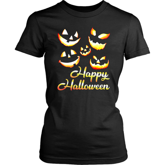 Jack O' Lanterns Happy Halloween Women's Shirt