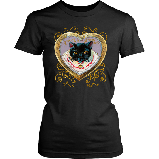 At The Witching Hour Vintage Cat Women's T-Shirt