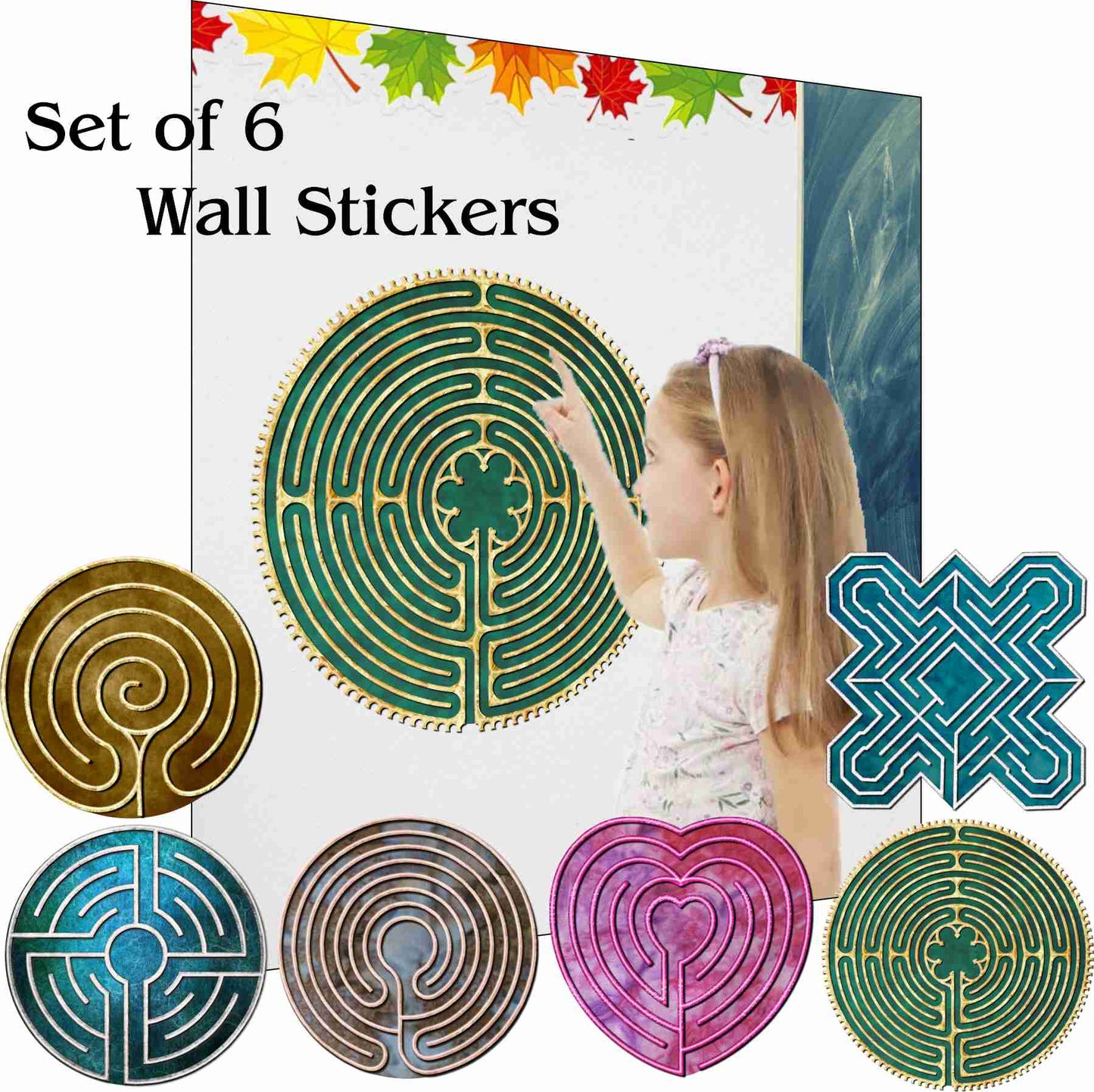 Finger Labyrinth Wall Stickers