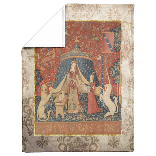 Lady and Unicorn Mon Seul Desir Fleece Blanket