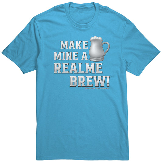 Make Mine A Realme Brew! Men's T-Shirt - Blue-Green-Black