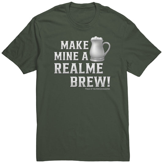 Make Mine A Realme Brew! Men's T-Shirt - Blue-Green-Black